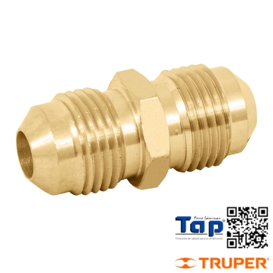 Imagen de NIPLE UNION LATON 009 3/8"X009 3/8" FOSET