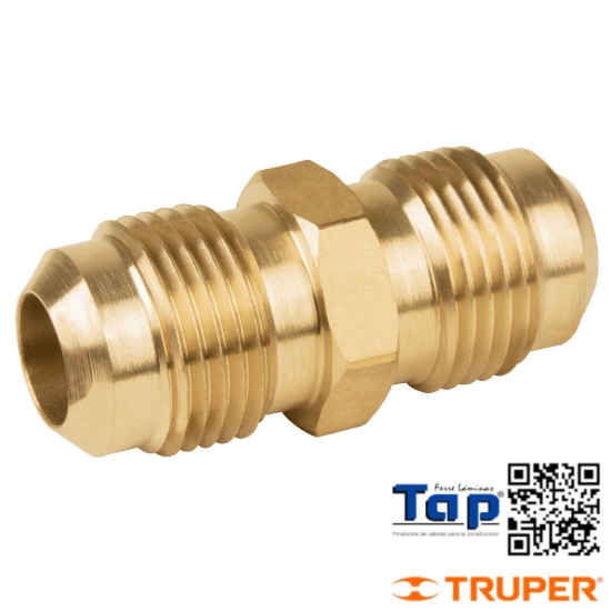 Imagen de NIPLE UNION LATON 013 1/2"X013 1/2" FOSET