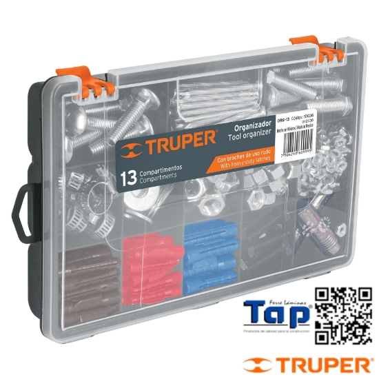 Imagen de ORGANIZADOR 250 10" C 13 COMPARTIMENTOS TRUPER