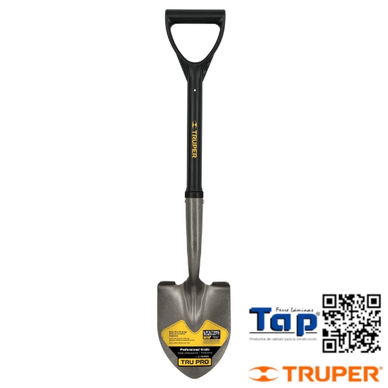 Imagen de PALA CAJUELERA REDONDA PUÑO "D" C MANGO FIBRA VIDRIO