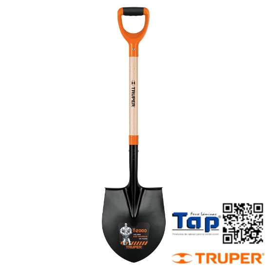 Imagen de PALA REDONDA #4 T-2000 PUÑO "Y" TRUPER