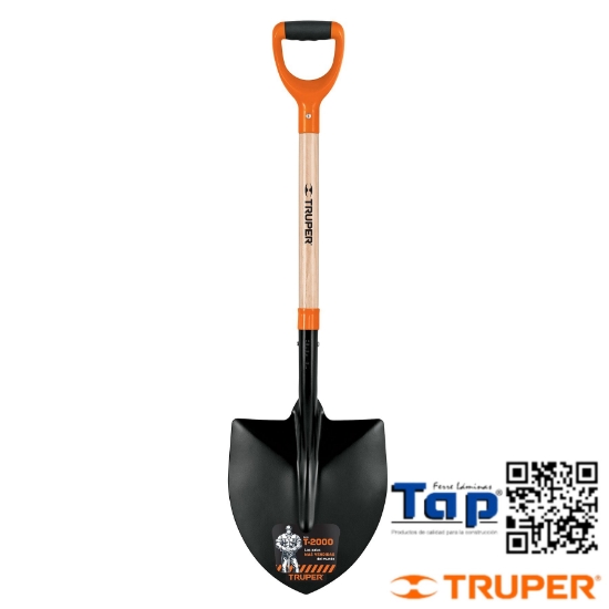 Imagen de PALA REDONDA #4 T-2000 T ESPAÑOL PUÑO "Y" TRUPER