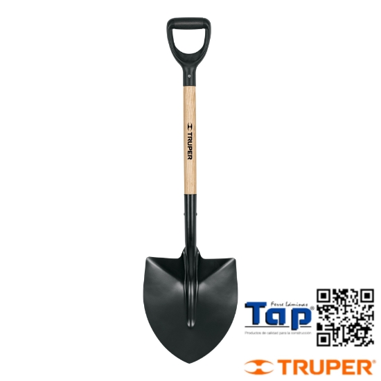 Imagen de PALA REDONDA T-1000 T ESPAÑOL PUÑO "Y" TRUPER