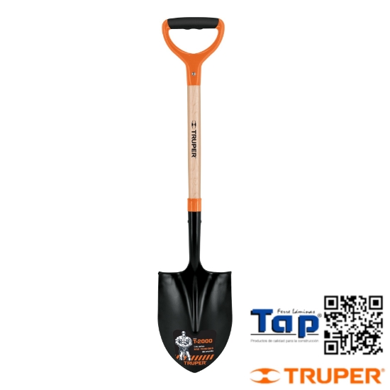Imagen de PALA REDONDA T-2000 PUÑO DOBLE "Y" TRUPER