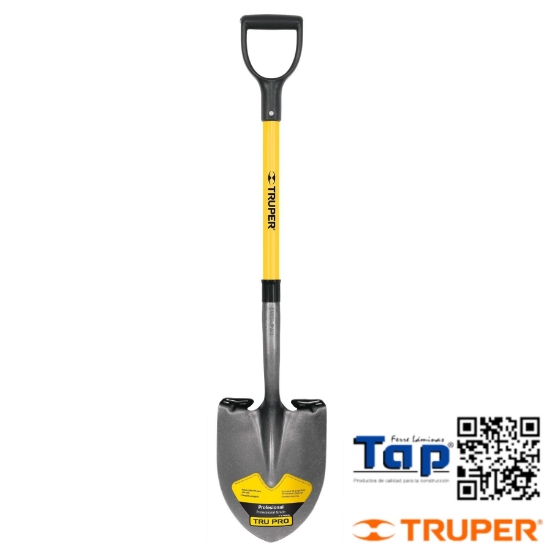 Imagen de PALA REDONDA TRU GLASS PUÑO "Y" MANGO FIBRA VIDRIO