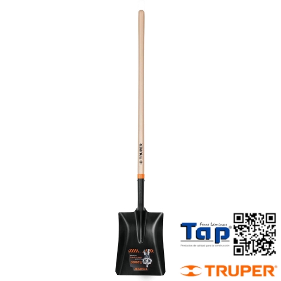 Imagen de PALA T-2000 CUADRADA T ESPAÑOL MANGO LARGO 43" TRUPER