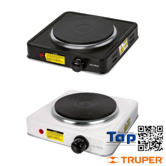 Imagen de PARRILLA ELÉCTRICA QUEMADOR T DISCO NEGRA VOLTECK