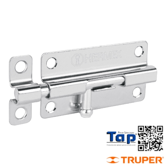 Imagen de PASADOR BARRIL ACERO CROMO 050 2" HERMEX