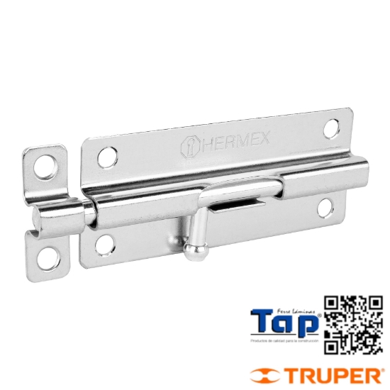 Imagen de PASADOR BARRIL ACERO CROMO 125 5" HERMEX