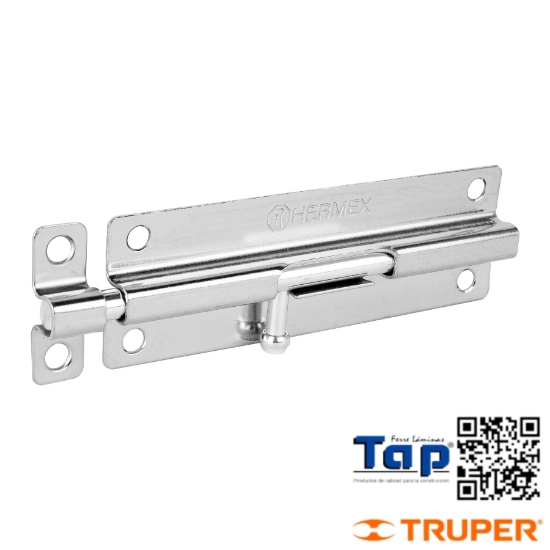 Imagen de PASADOR BARRIL ACERO CROMO 150 6" HERMEX
