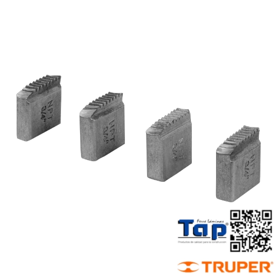 Imagen de PEINES 019 3/4" P TARRAJAS TA-850 Y TA-851 TRUPER JGO  4PZAS