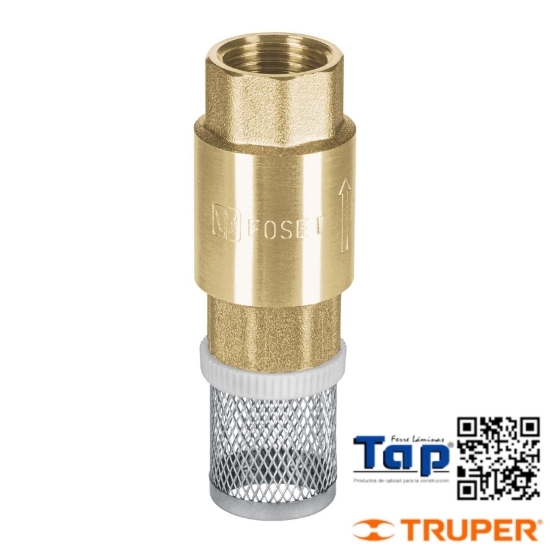 Imagen de PICHANCHA T  CHECK LATON INOXIDABLE 013 1/2" FOSET
