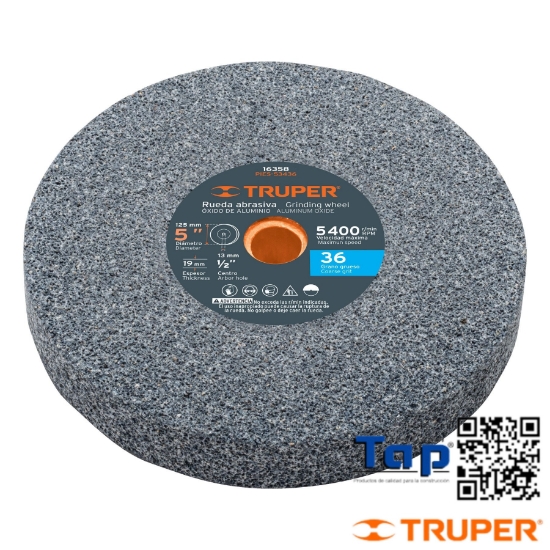Imagen de PIEDRA P ESMERIL  5X019 3/4" OXIDO ALU GRANO 36