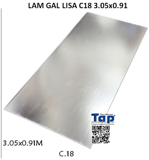 Imagen de LAM GAL LISA C18 3.05x0.91