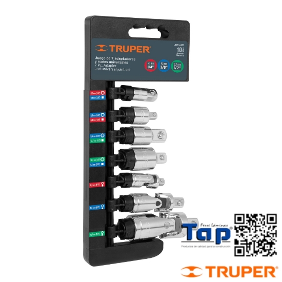 Imagen de PIEZAS ADAPTADORES Y NUDOS UNIVERSALES TRUPER JGO 7