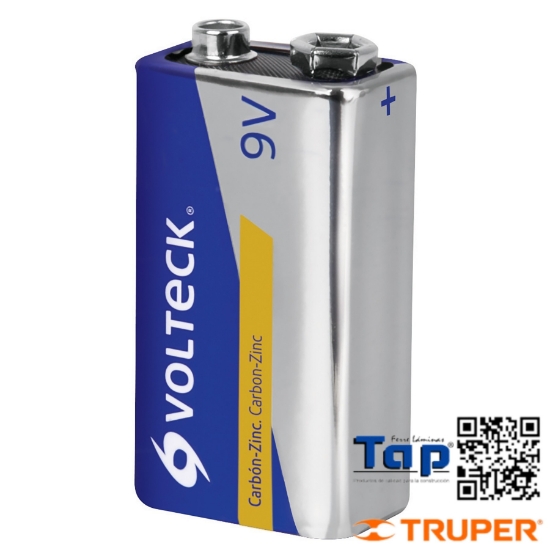 Imagen de PILA ZINC-CARBON 9 V EN BLISTER VOLTECK