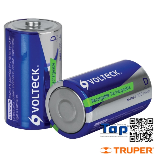 Imagen de PILAS D RECARGABLES LARGA DURACION 4000 MAH BLISTER C 2