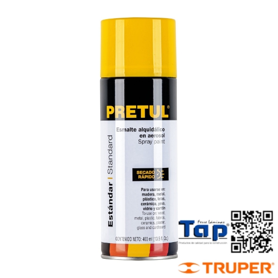 Imagen de PINTURA EN AEROSOL AMARILLO CANARIO PRETUL