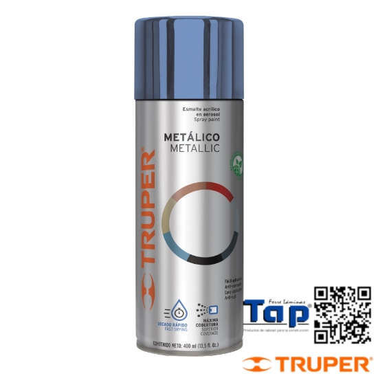 Imagen de PINTURA EN AEROSOL AZUL METALICO 400 ML TRUPER