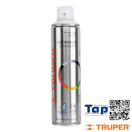 Imagen de PINTURA EN AEROSOL BLANCO MATE TRUPER