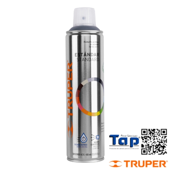 Imagen de PINTURA EN AEROSOL GRIS ACERO TRUPER