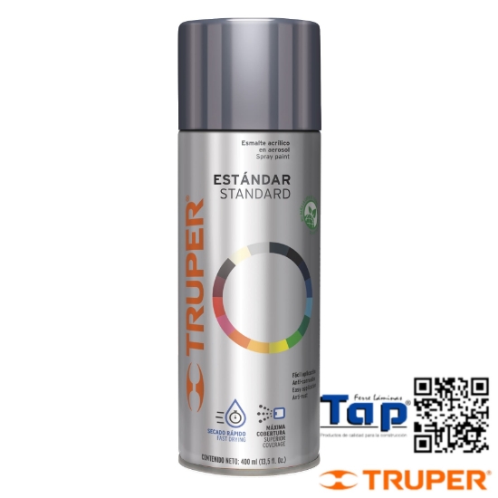 Imagen de PINTURA EN AEROSOL GRIS OBSCURO 400 ML TRUPER