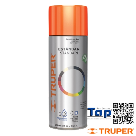 Imagen de PINTURA EN AEROSOL NARANJA 400 ML TRUPER