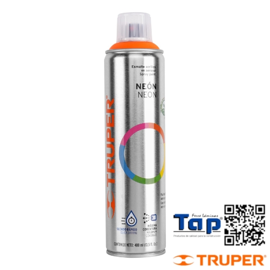 Imagen de PINTURA EN AEROSOL NARANJA NEON TRUPER