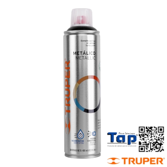 Imagen de PINTURA EN AEROSOL NEGRO METALICO TRUPER