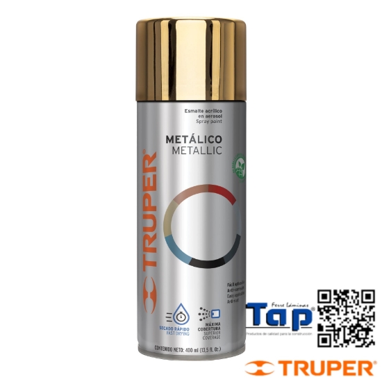 Imagen de PINTURA EN AEROSOL ORO METALICO 400 ML TRUPER