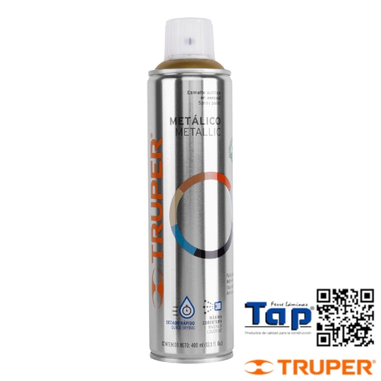 Imagen de PINTURA EN AEROSOL ORO METALICO TRUPER