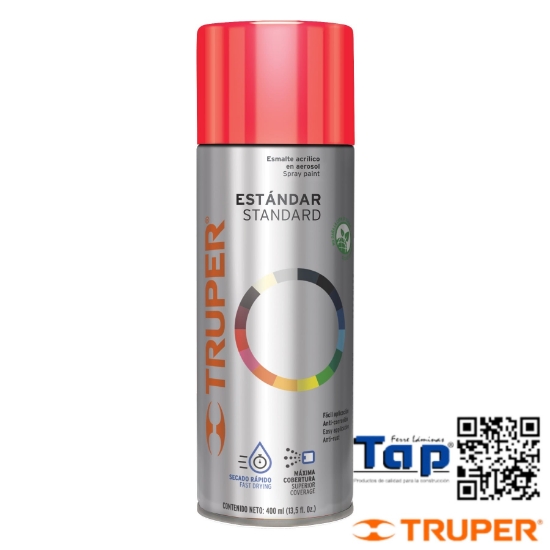 Imagen de PINTURA EN AEROSOL ROJO SEGURIDAD 400 ML TRUPER