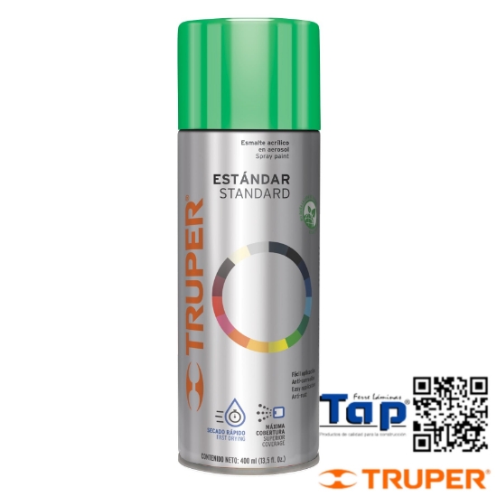 Imagen de PINTURA EN AEROSOL VERDE ECOLOGICO 400 ML TRUPER