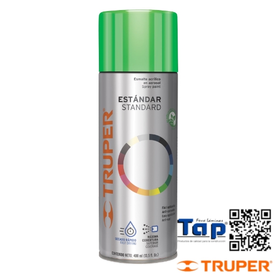 Imagen de PINTURA EN AEROSOL VERDE MANZANA 400 ML TRUPER