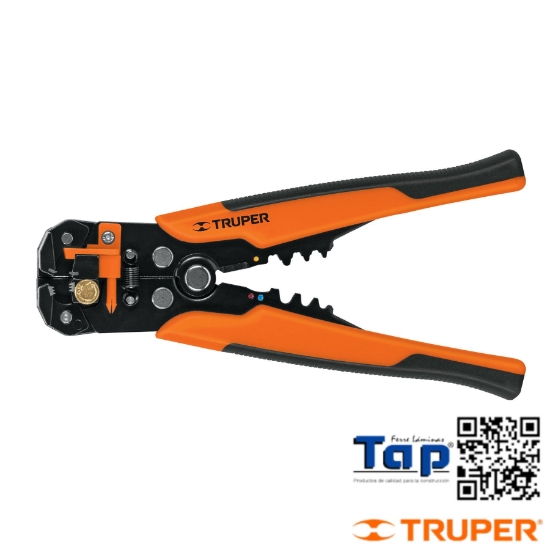 Imagen de PINZA 200 8" PELA CABLES AUTOMÁTICA 22 A 10 AWG TRUPER
