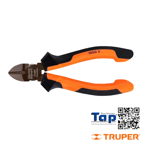 Imagen de PINZA CORTE DIAGONAL 125 5" MANGO COMFORTGRIP TRUPER EXPERT