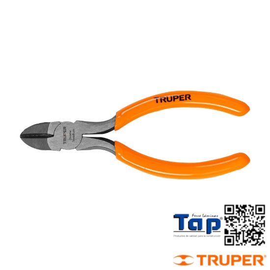 Imagen de PINZA CORTE DIAGONAL 125 5" MANGO PVC TRUPER