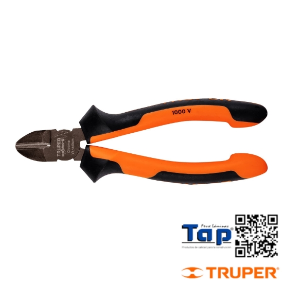 Imagen de PINZA CORTE DIAGONAL 150 6" MANGO COMFORTGRIP TRUPER EXPERT