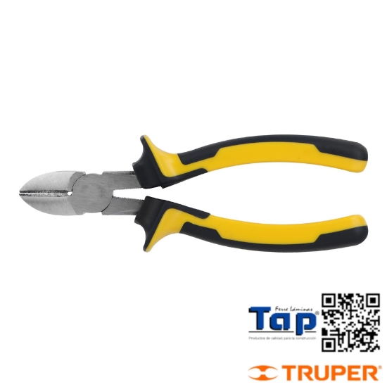 Imagen de PINZA CORTE DIAGONAL 175 7" MANGO COMFORTGRIP PRETUL