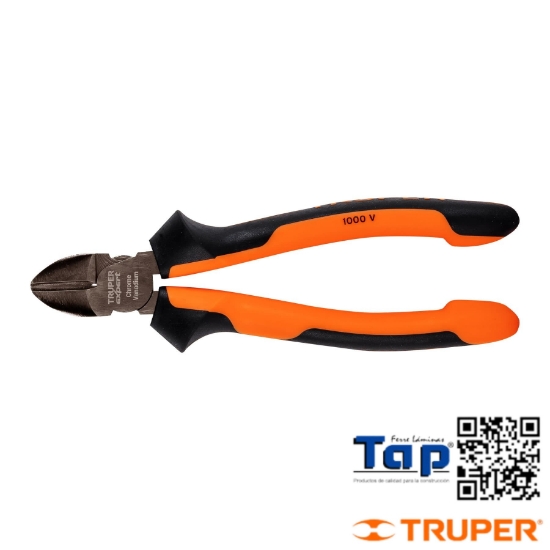 Imagen de PINZA CORTE DIAGONAL 175 7" MANGO COMFORTGRIP TRUPER EXPERT