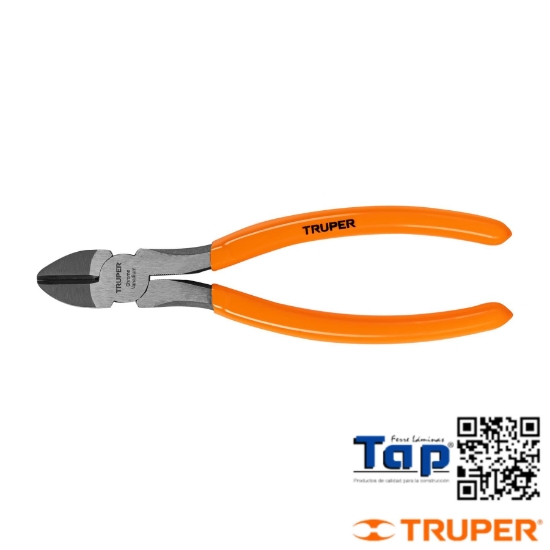 Imagen de PINZA CORTE DIAGONAL 175 7" MANGO PVC TRUPER