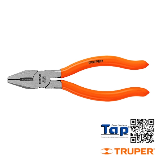 Imagen de PINZA P ELECTRICISTA 150 6" MANGO PVC TRUPER