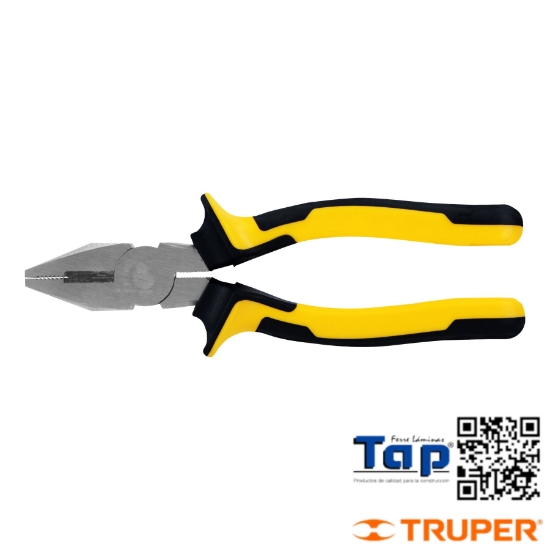 Imagen de PINZA P ELECTRICISTA 175 7" MANGO COMFORTGRIP PRETUL