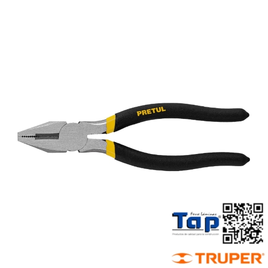 Imagen de PINZA P ELECTRICISTA 175 7" MANGO VINIL PRETUL
