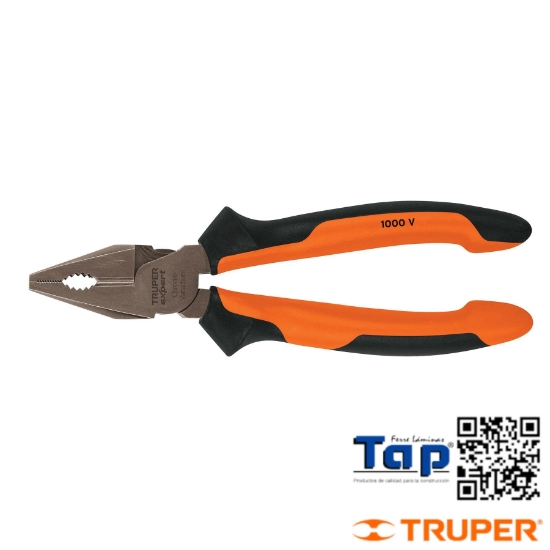 Imagen de PINZA P ELECTRICISTA 200 8" MANGO COMFORTGRIP TRUPER EXPERT