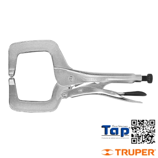 Imagen de PINZA PRESION 275 11" T "C" C MORDAZA FIJA TRUPER