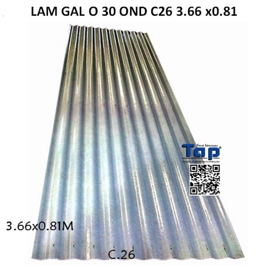 Imagen de LAM GAL O 30 OND C26 3.66 x0.81