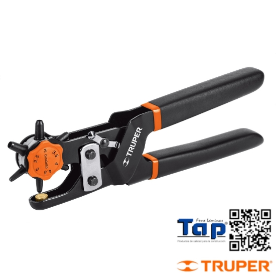 Imagen de PINZA SACABOCADOS 225 9" MANGO PVC TRUPER