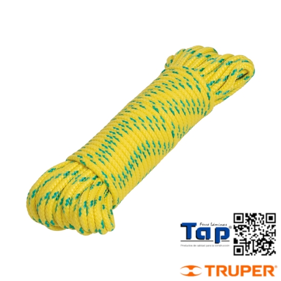Imagen de PIOLA POLIPROPILENO TRENZADA MULTICOLOR  4MMX15M