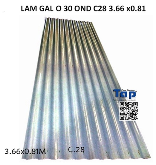 Imagen de LAM GAL O 30 OND C28 3.66 x0.81